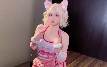 猫耳傲娇小偶像半夜私会男友猫爪白丝润滑液足交-鸡教练